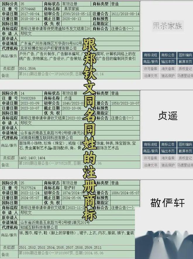 九游體育鄭欽文是個(gè)狠人出征巴黎奧運(yùn)前已注冊40件商標(biāo)連綽號也沒放過(圖11)
