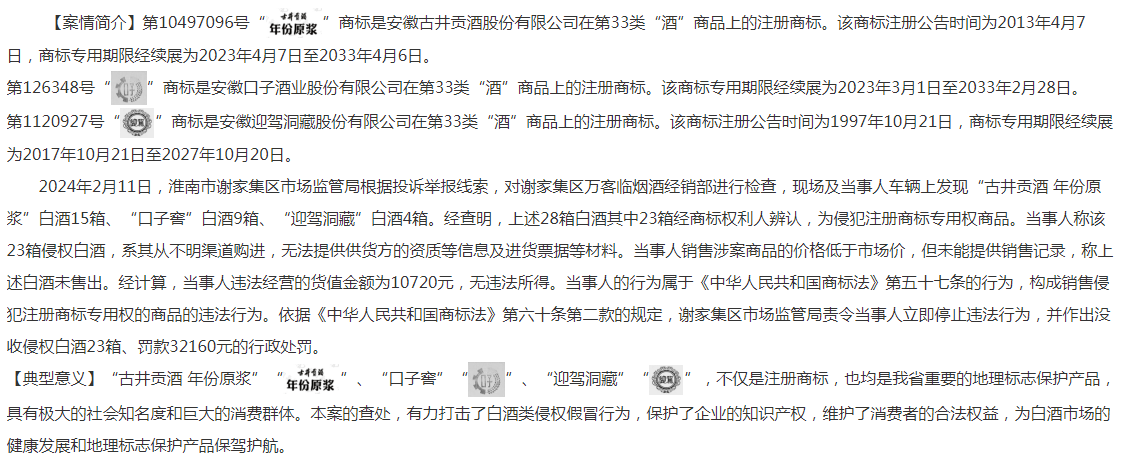 安徽省淮南市2九游體育024年上半年知識產(chǎn)權(quán)行政保護典型案例(圖2)